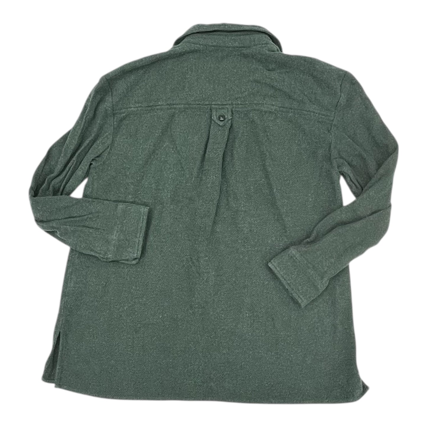 Jacket Shirt By Madewell In Green, Size:L