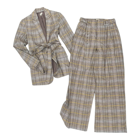 Pants Set 2Pc By A New Day In Plaid Pattern, Size:Xs