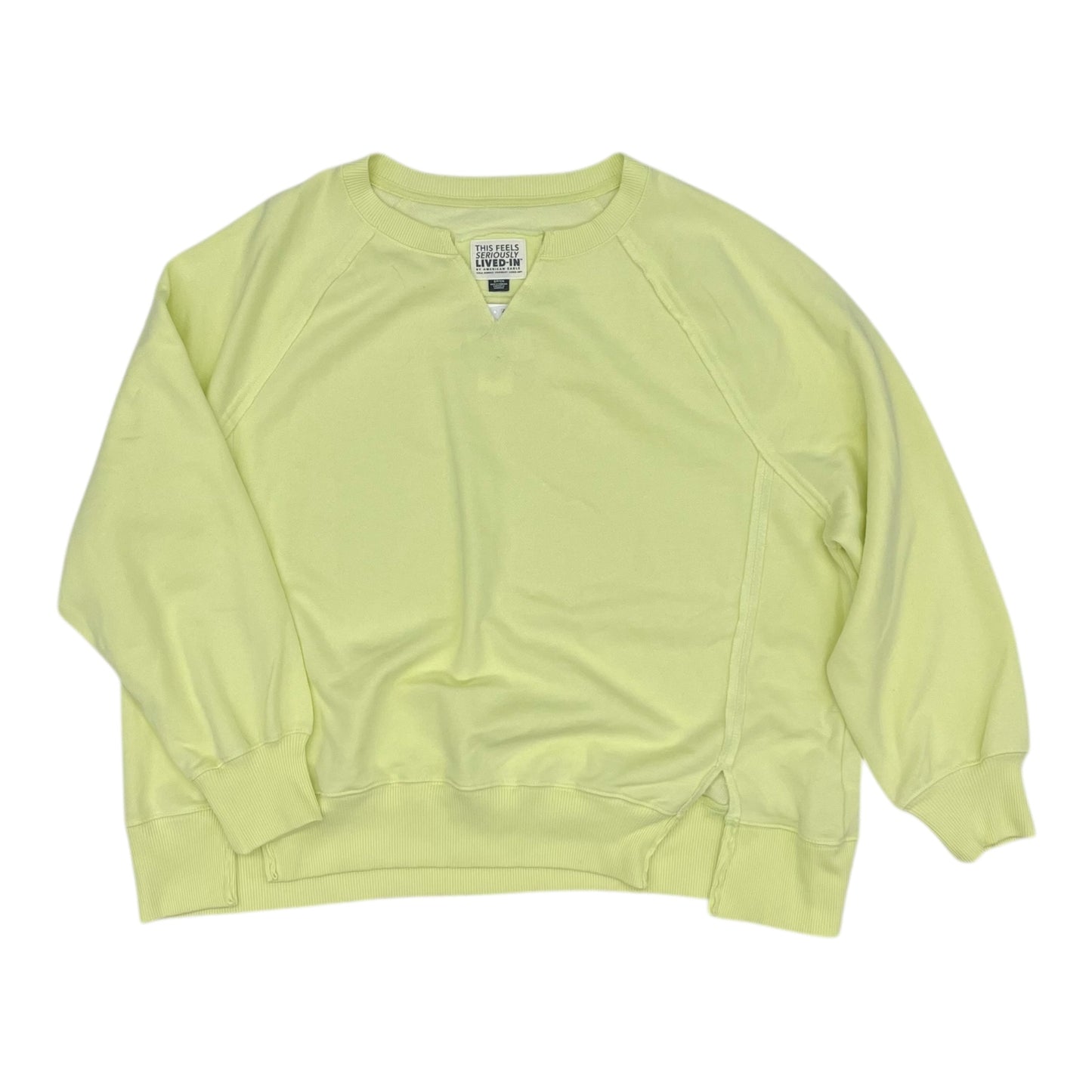 Sweatshirt Crewneck By Aerie In Yellow, Size:S