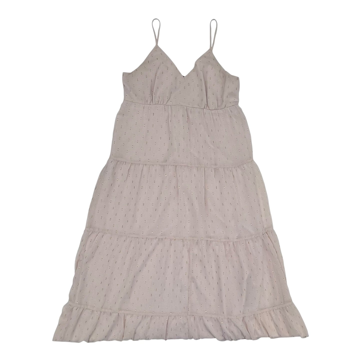 Dress Party Long By Express In Gold & Pink, Size:M