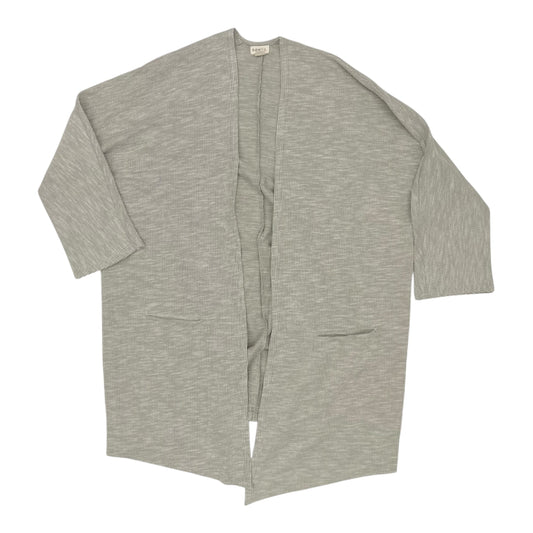 Cardigan By Donni In Cream & Grey, Size:Osfm