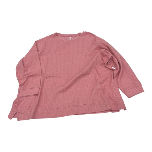 TOP LS by LANDS END In PINK, Size: 3X