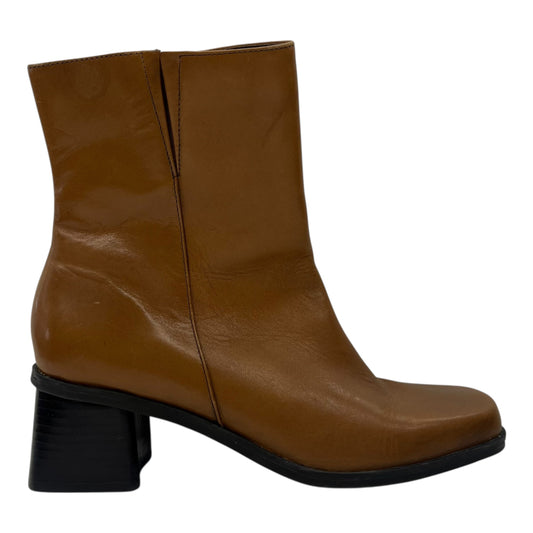 Boots Ankle Heels By Naturalizer In Tan, Size:7