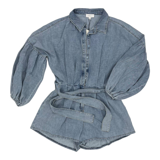Romper By Mable In Blue Denim, Size:M