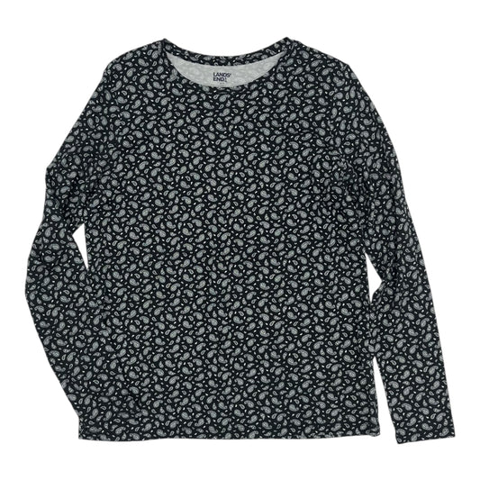 Top Ls By Lands End In Black, Size:M
