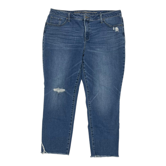 Jeans Skinny By Chicos In Blue Denim, Size:14