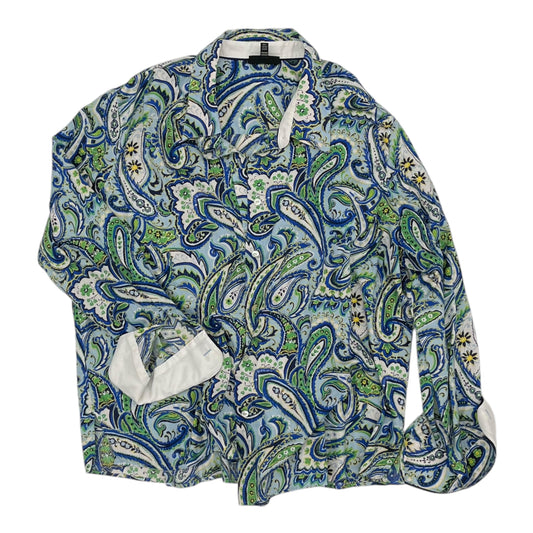 Top Ls By Foxcroft In Paisley Print, Size:3X