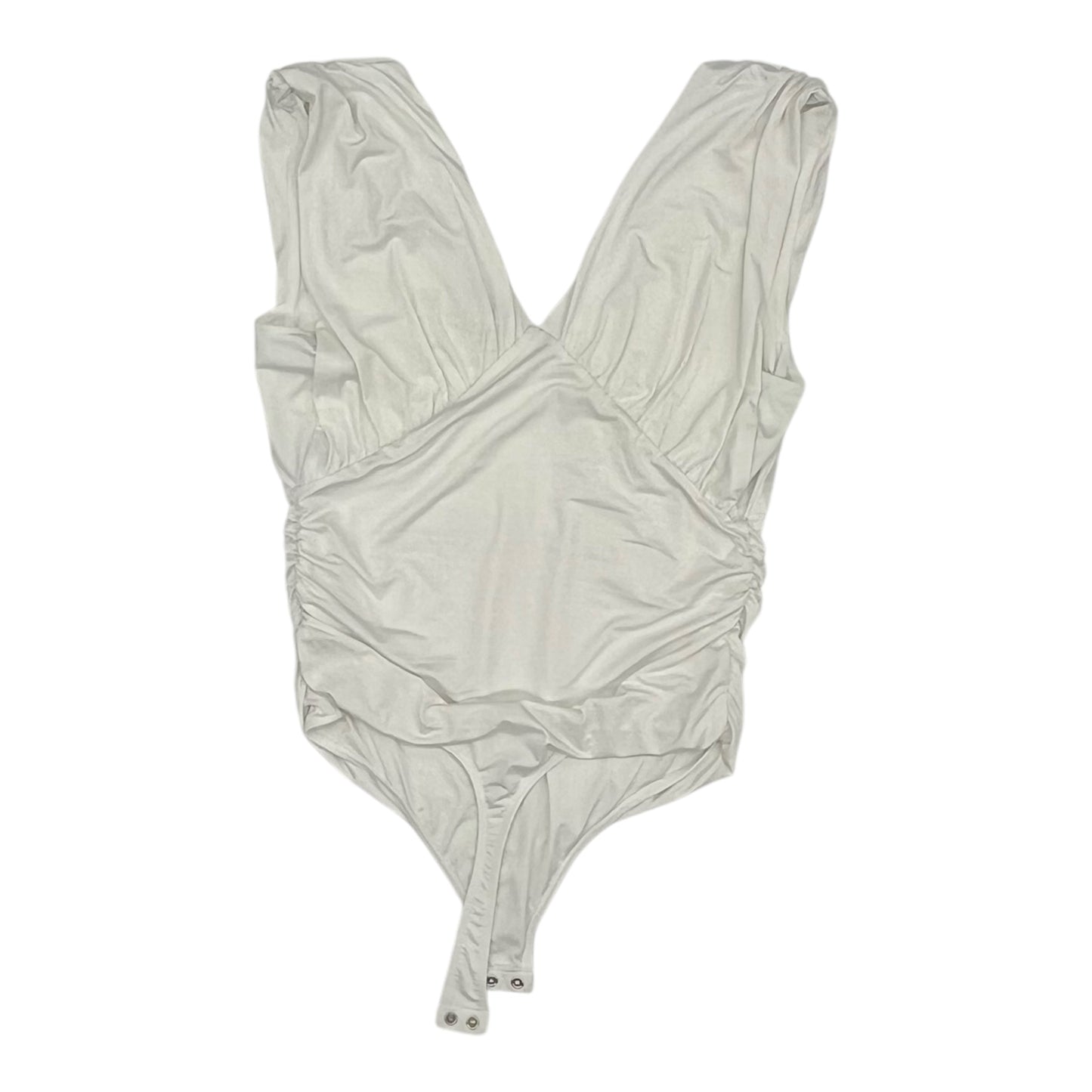 Bodysuit By Express In Cream, Size:L