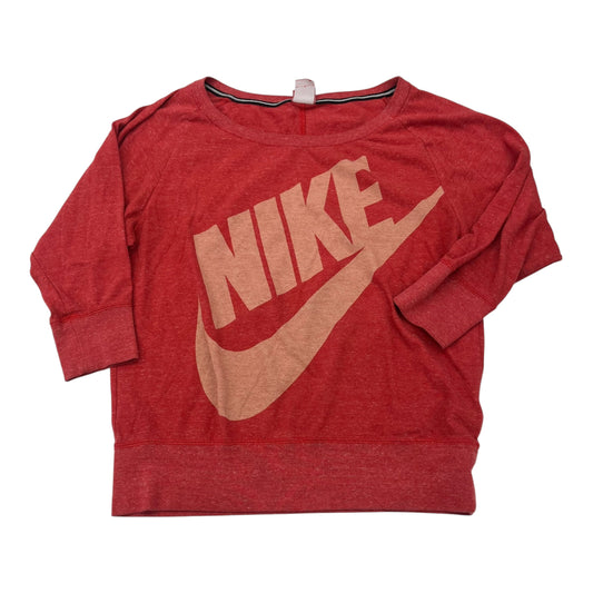Athletic Sweatshirt Crewneck By Nike In Orange, Size:M