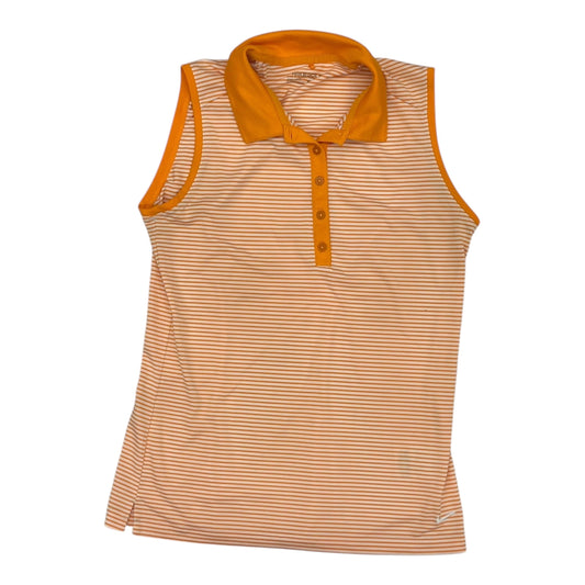 Athletic Tank Top By Nike In Orange, Size:S