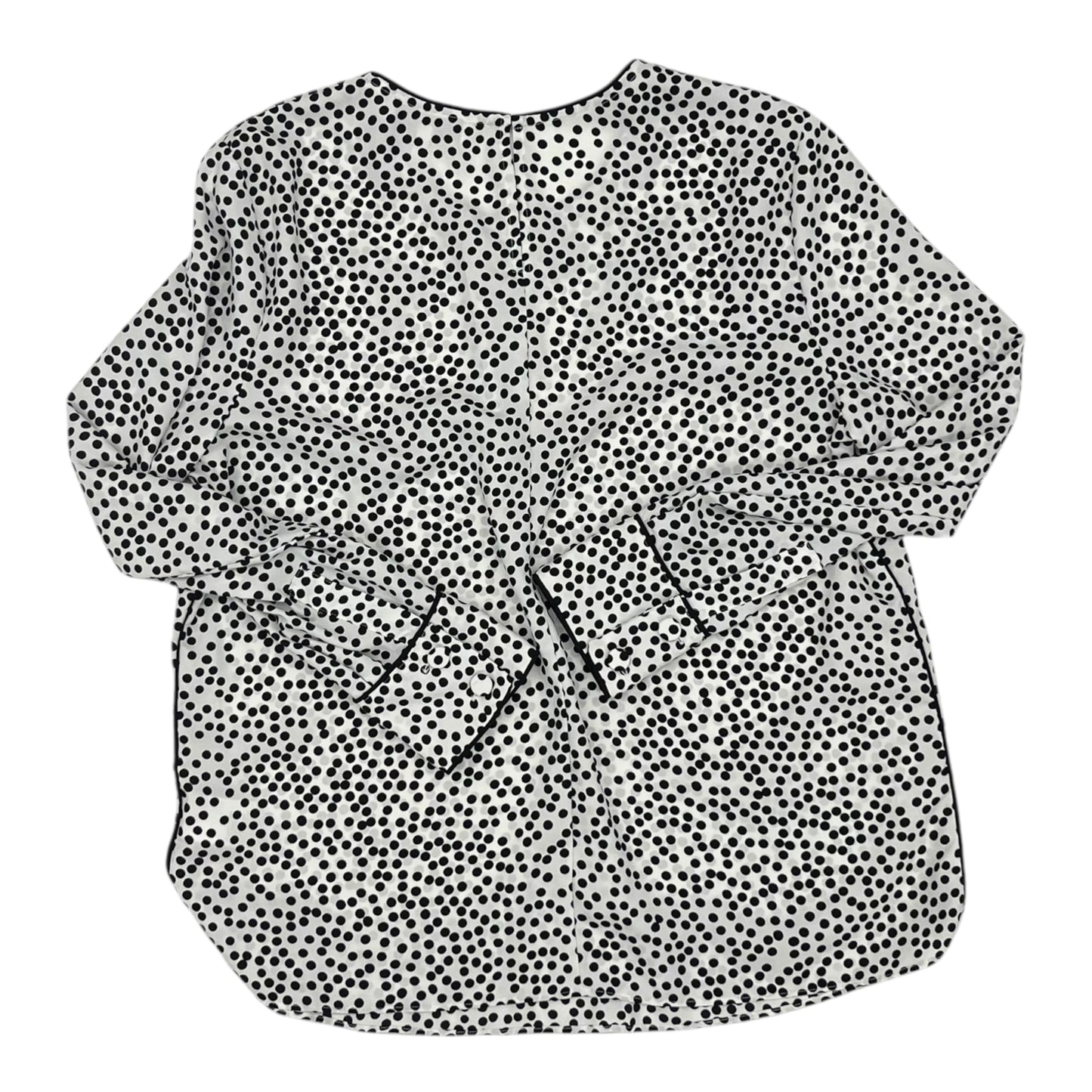 Blouse Ls By Clothes Mentor In Black & White, Size:M