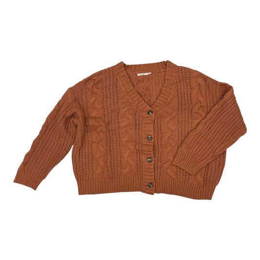 Sweater Cardigan By Miami In Orange, Size:Xl