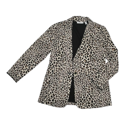 Blazer By Susan Graver In Animal Print, Size:S