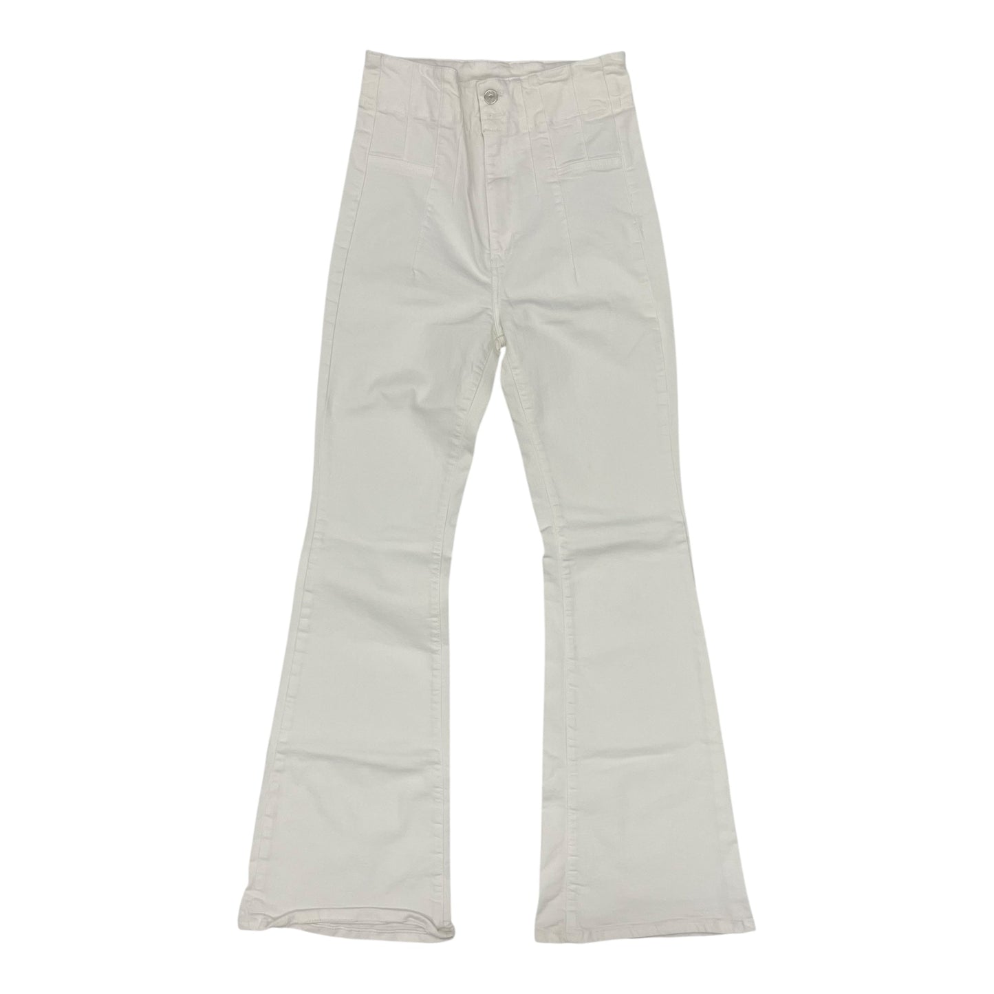 Jeans Flared By We The Free In White Denim, Size:10