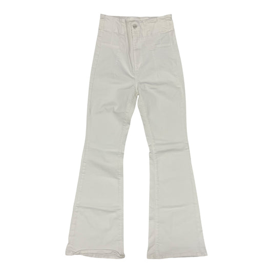 Jeans Flared By We The Free In White Denim, Size:10