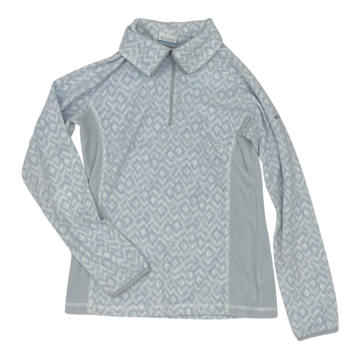 Athletic Top Ls Collar By Columbia In Blue, Size:S