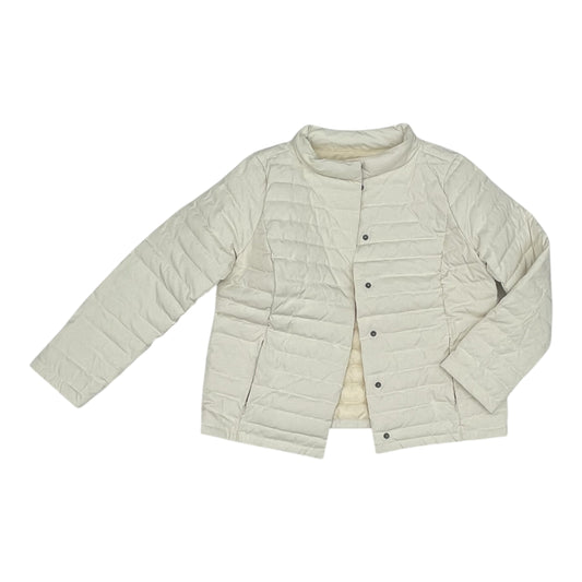 Jacket Puffer & Quilted By Talbots In Cream, Size:M