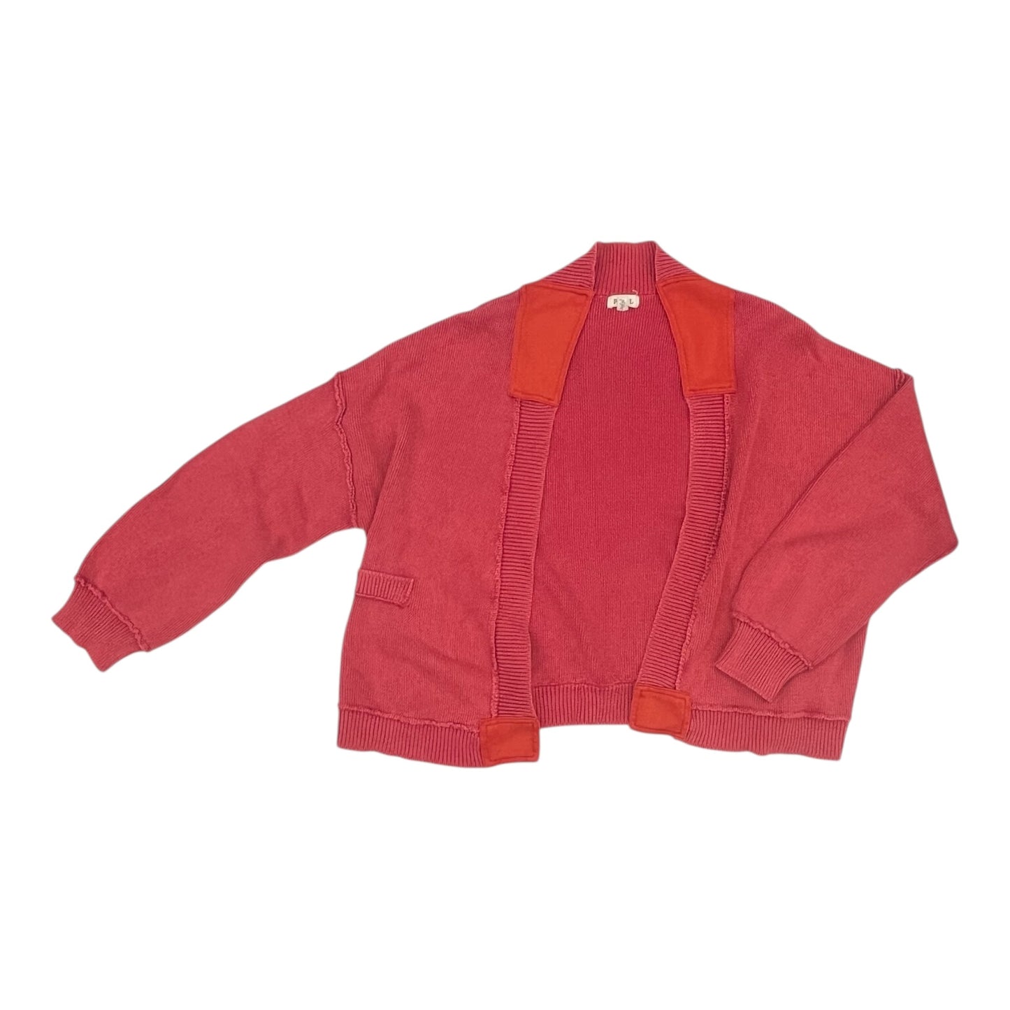 Sweater Cardigan By Pol In Red, Size:L