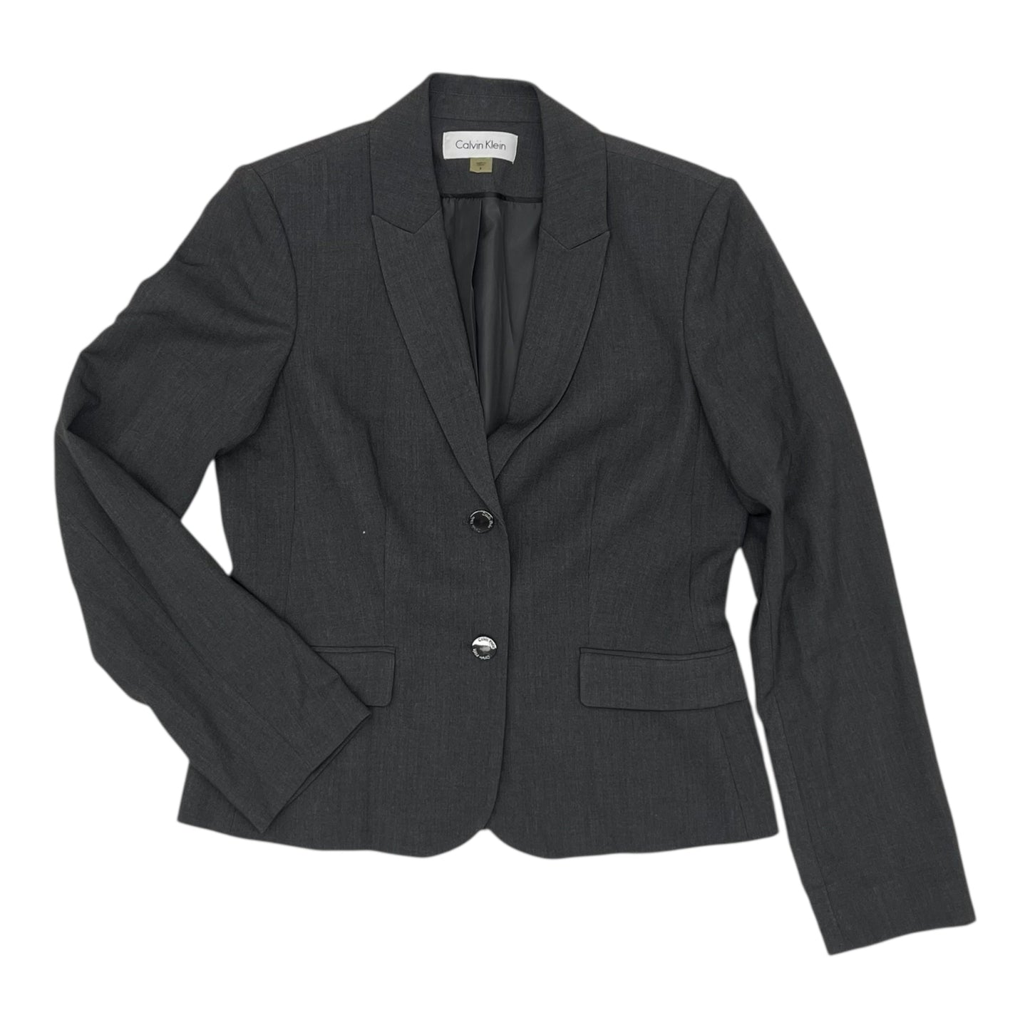 Blazer By Calvin Klein In Grey, Size:M