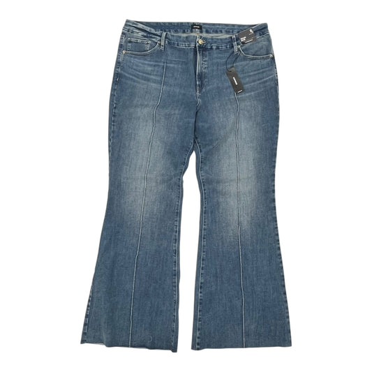 Jeans Flared By Express In Blue Denim, Size:Xl