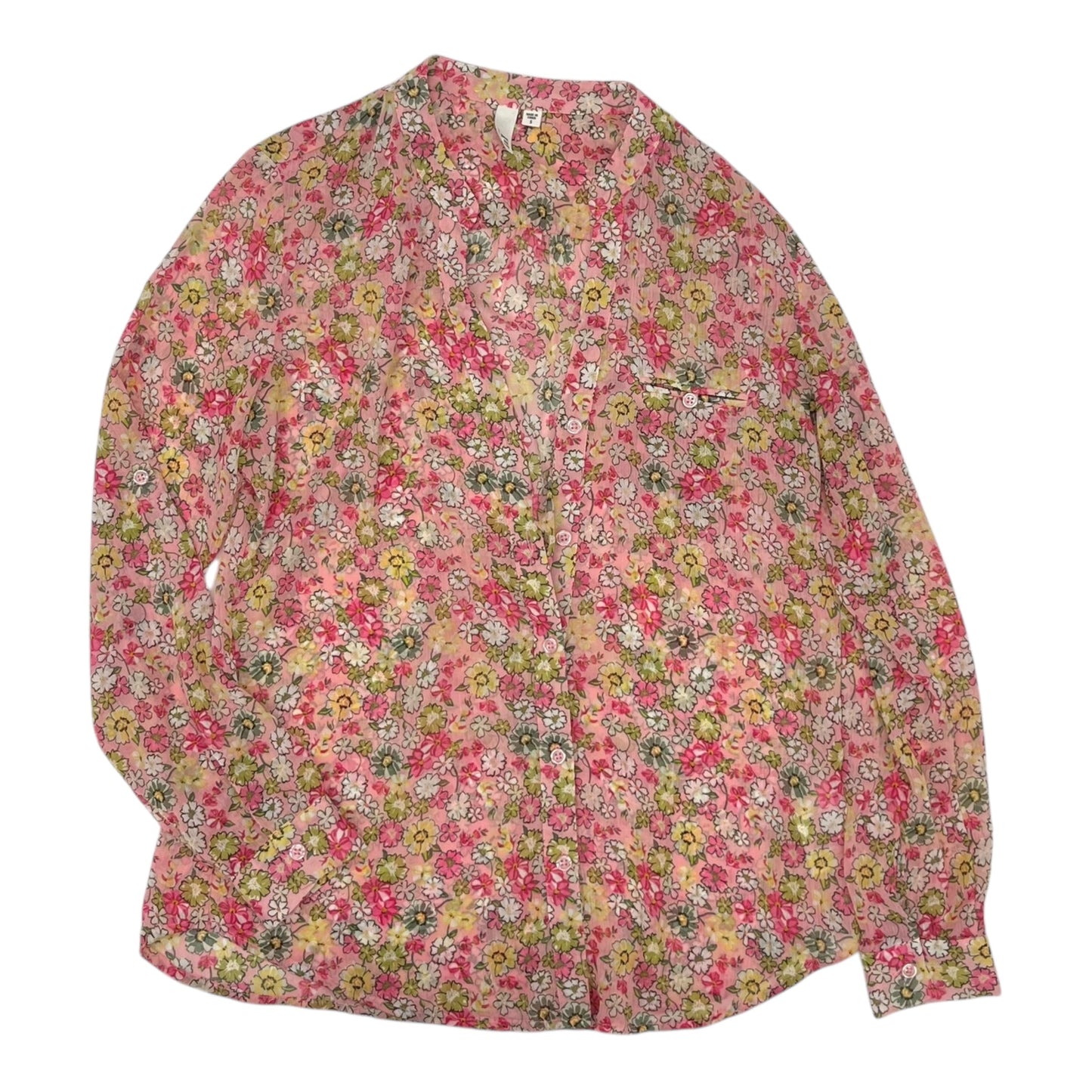 Blouse Ls By Kut In Floral Print, Size:S
