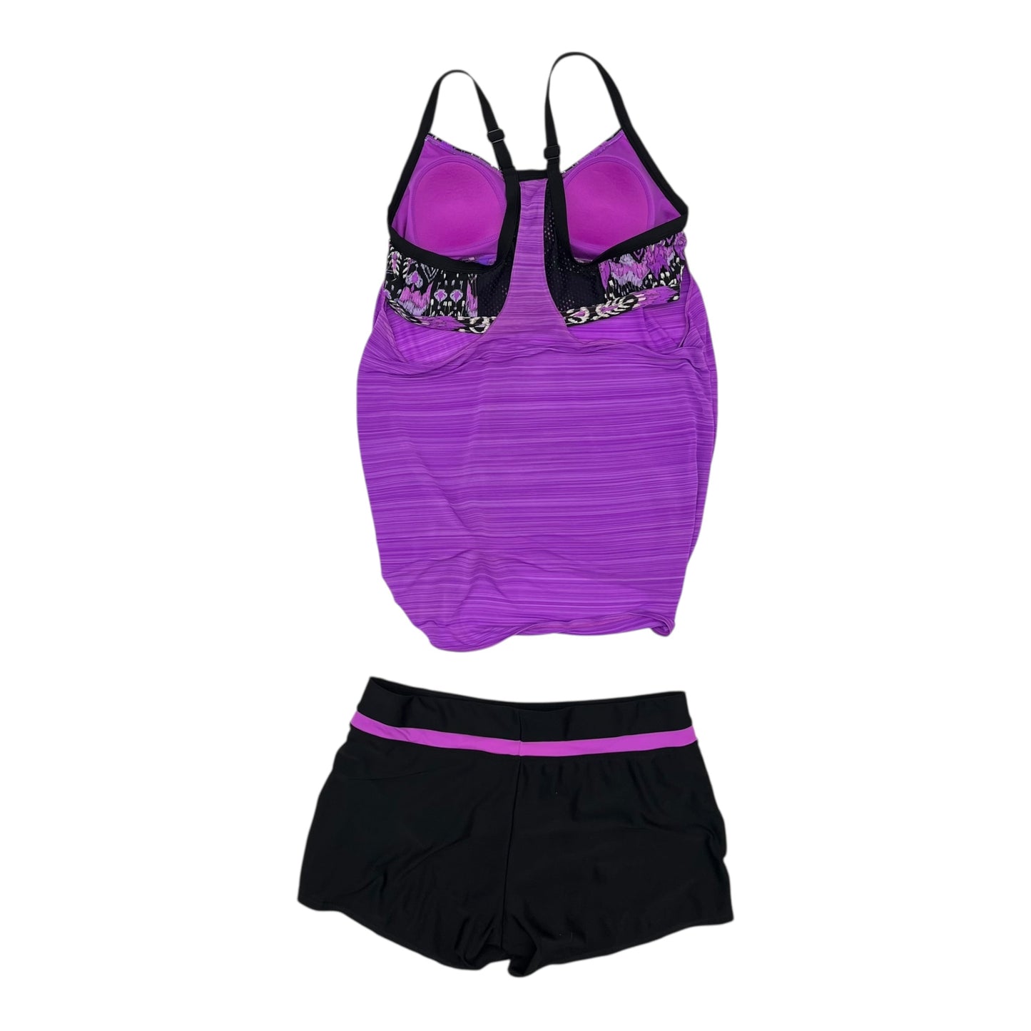 Swimsuit 2Pc By Zero Xposure In Black & Purple, Size:S