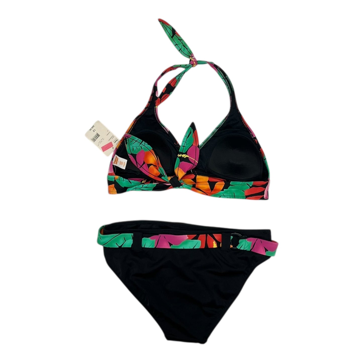 Swimsuit 2Pc By Clothes Mentor In Tropical Print, Size:12