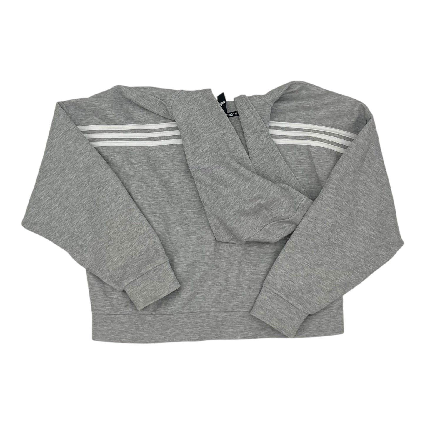 Athletic Jacket By Adidas In Grey, Size:M