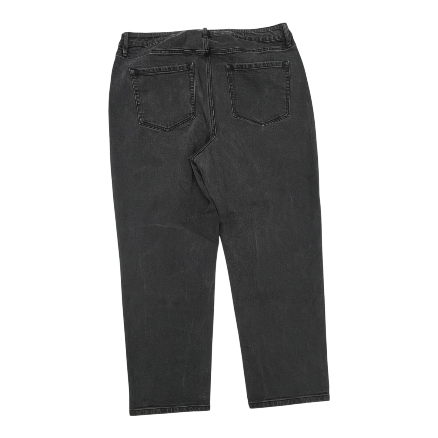 Jeans Straight By Ava & Viv In Black Denim, Size:18