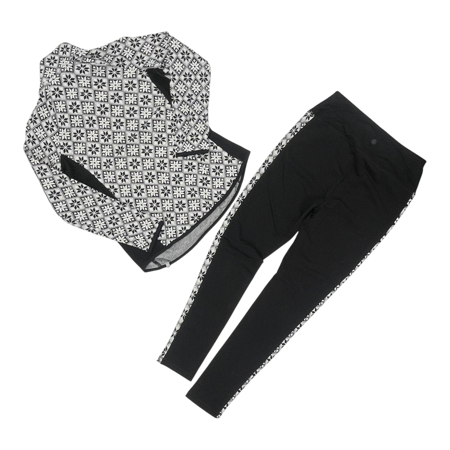 Lounge Set Pants By Talbots In Black & White, Size:S