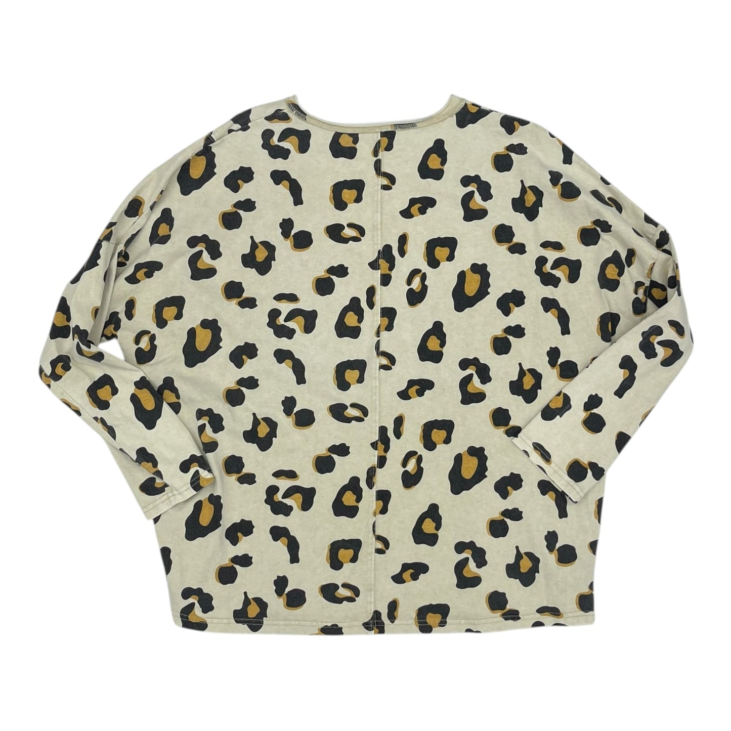 Top Ls By Easel In Leopard Print, Size:M