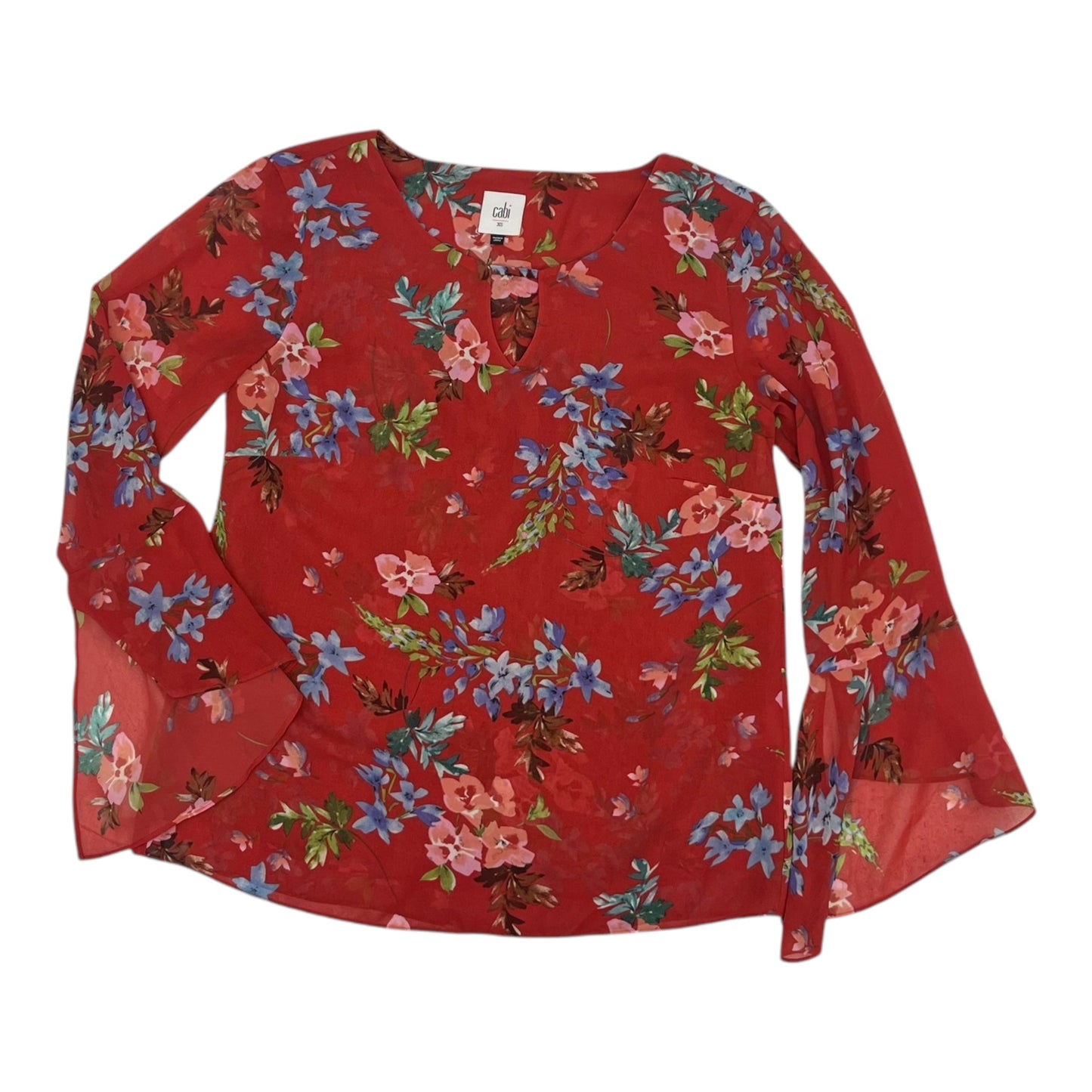 Blouse Ls By Cabi In Red, Size:Xs