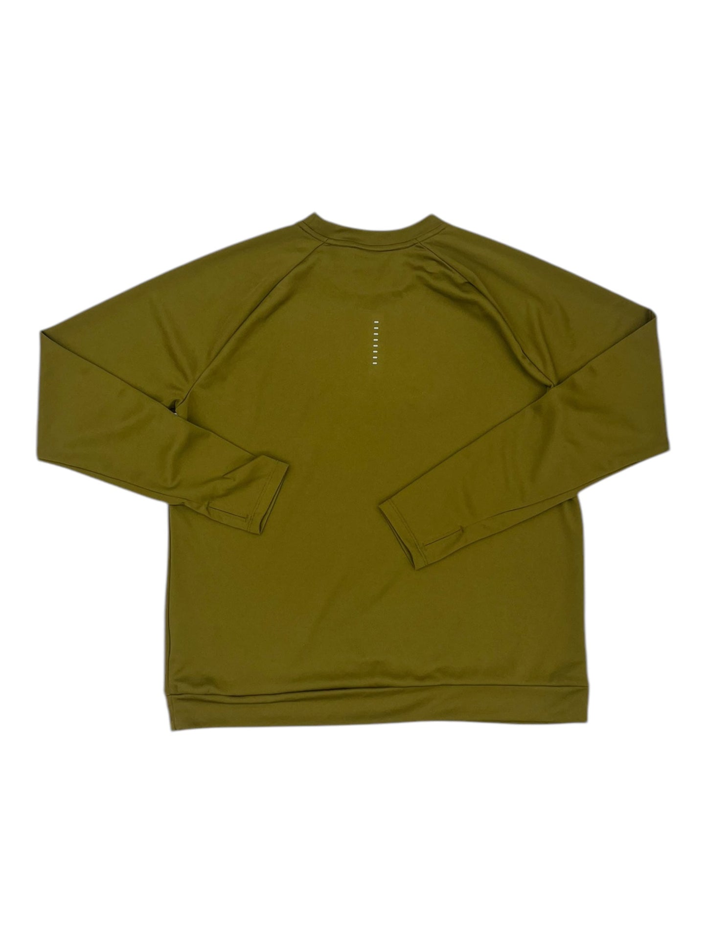 Athletic Top Ls Collar By Nike In Green, Size:L