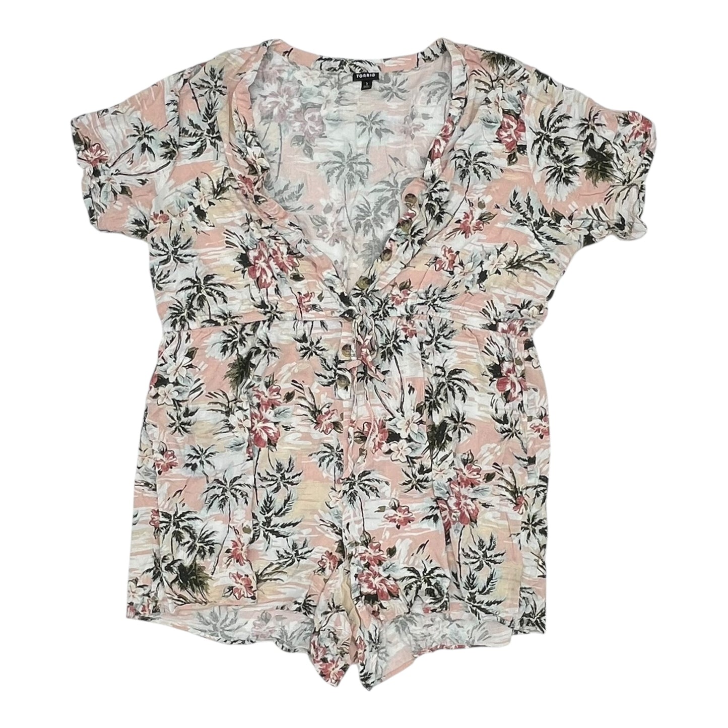 Romper By Torrid In Pink, Size:3X