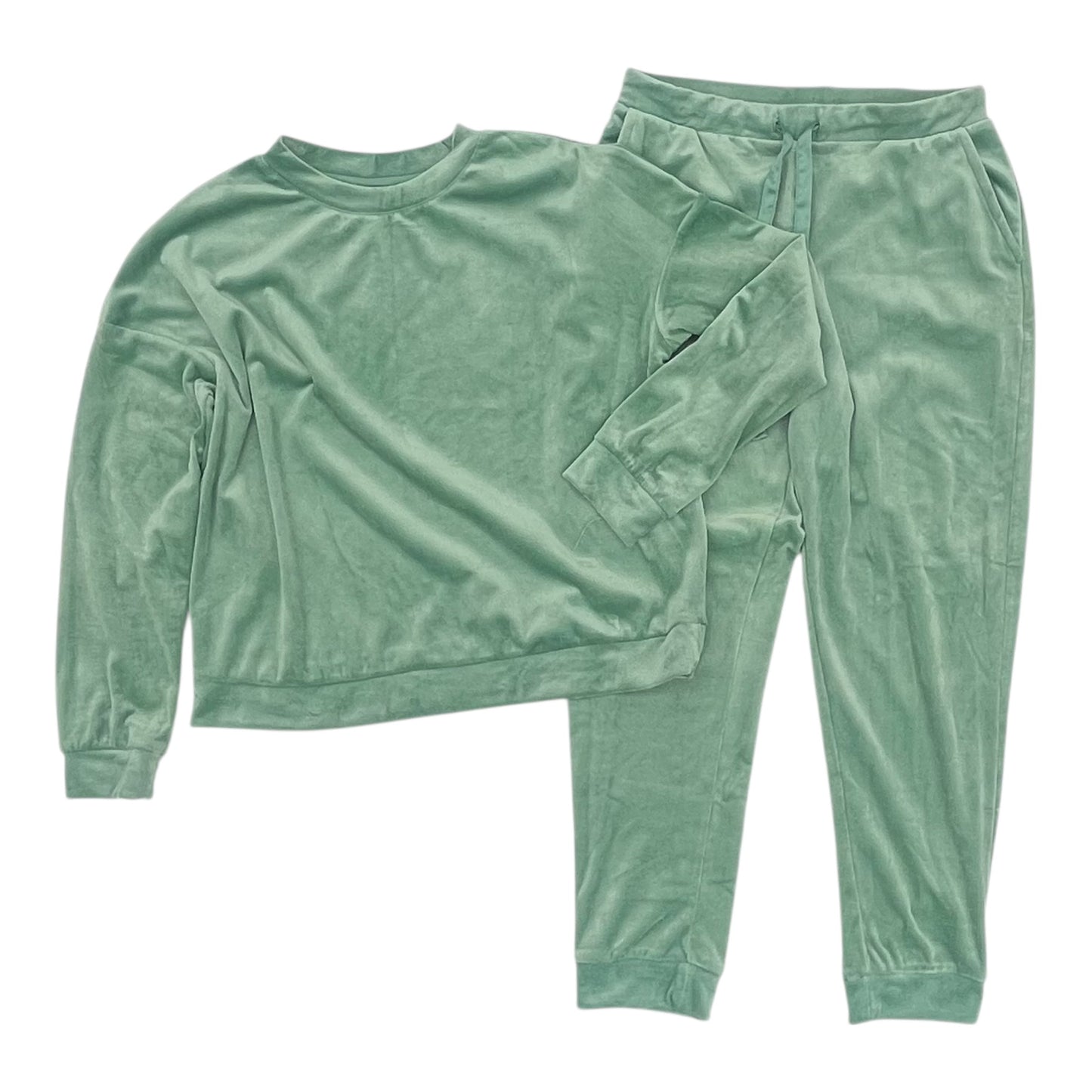 Lounge Set Pants By Auden In Green, Size:M