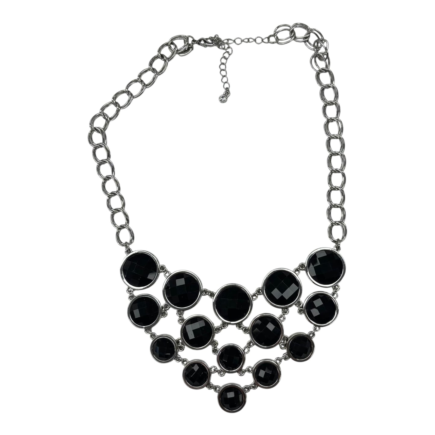 NECKLACE STATEMENT by LIA SOPHIA In BLACK & SILVER