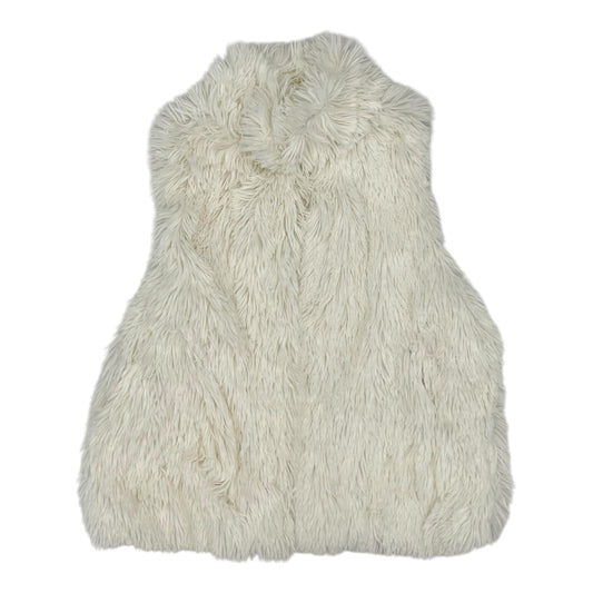 Vest Faux Fur & Sherpa By Croft And Barrow In White, Size:M