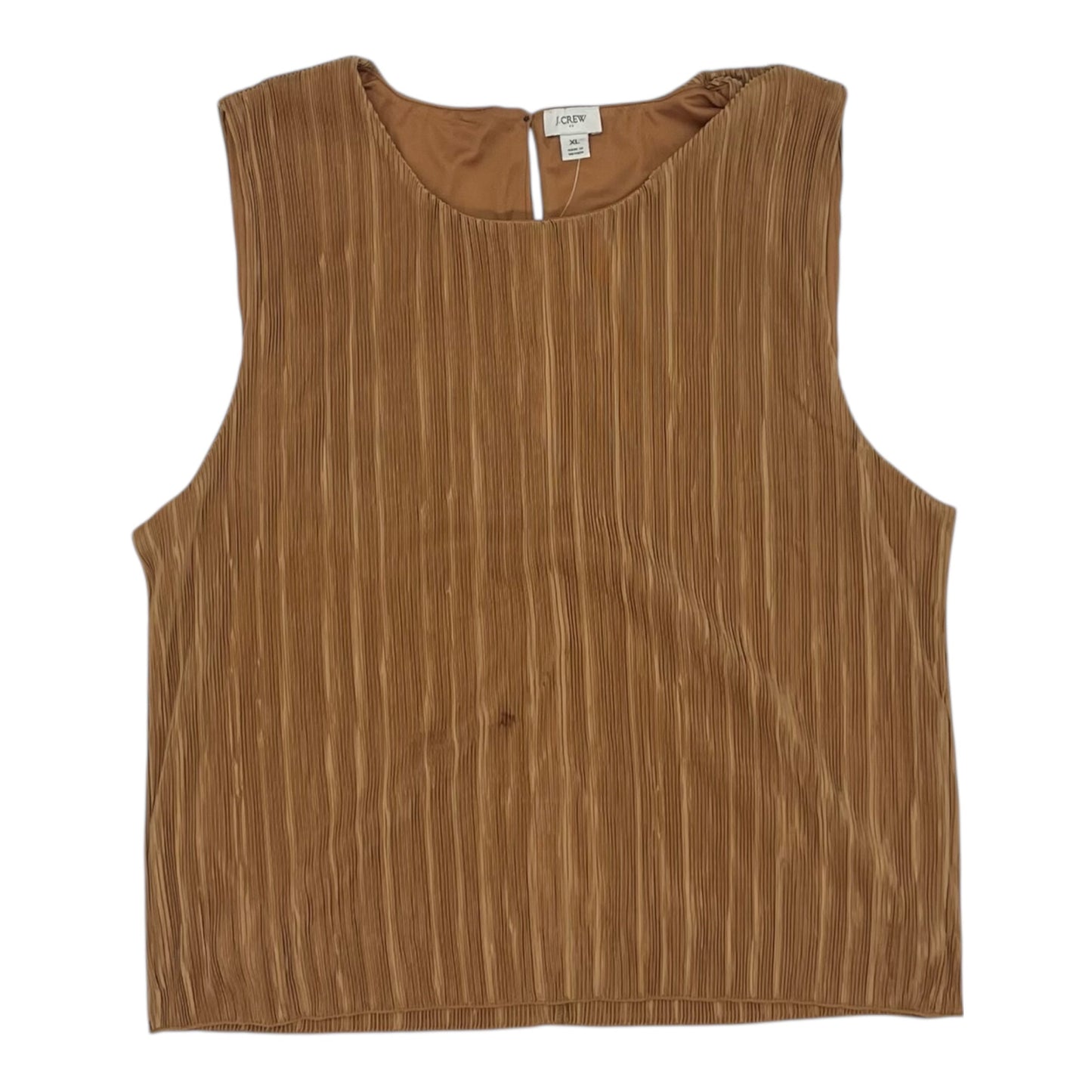 Blouse Sleeveless By J. Crew In Brown, Size:Xl