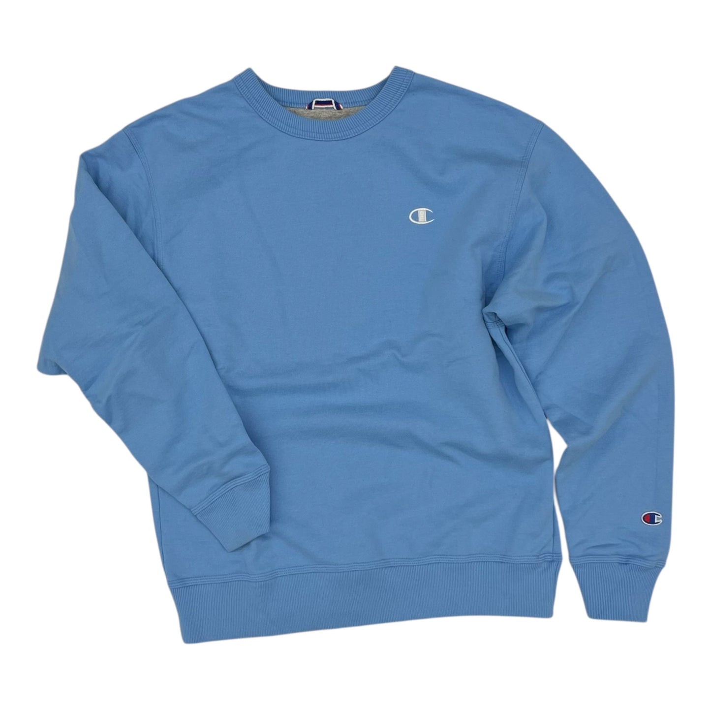 Athletic Sweatshirt Crewneck By Champion In Blue, Size:M