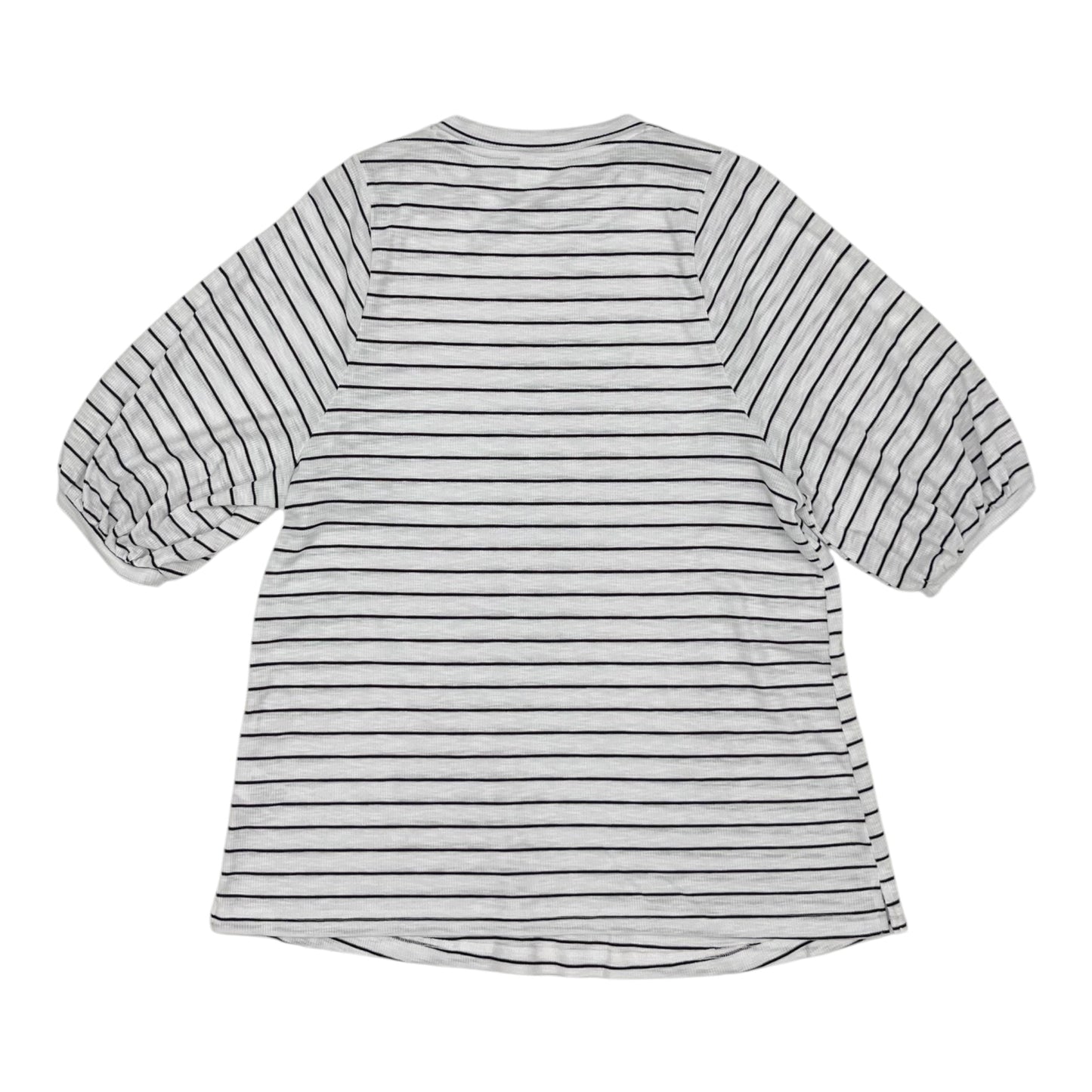 Mat Top Ss By Time And Tru In Black & White, Size:M