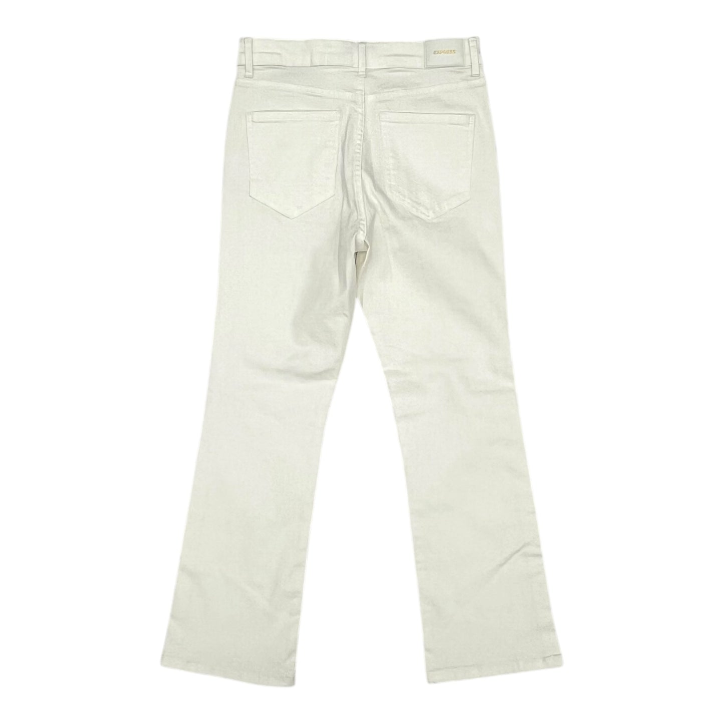 Jeans Flared By Express In White, Size:8