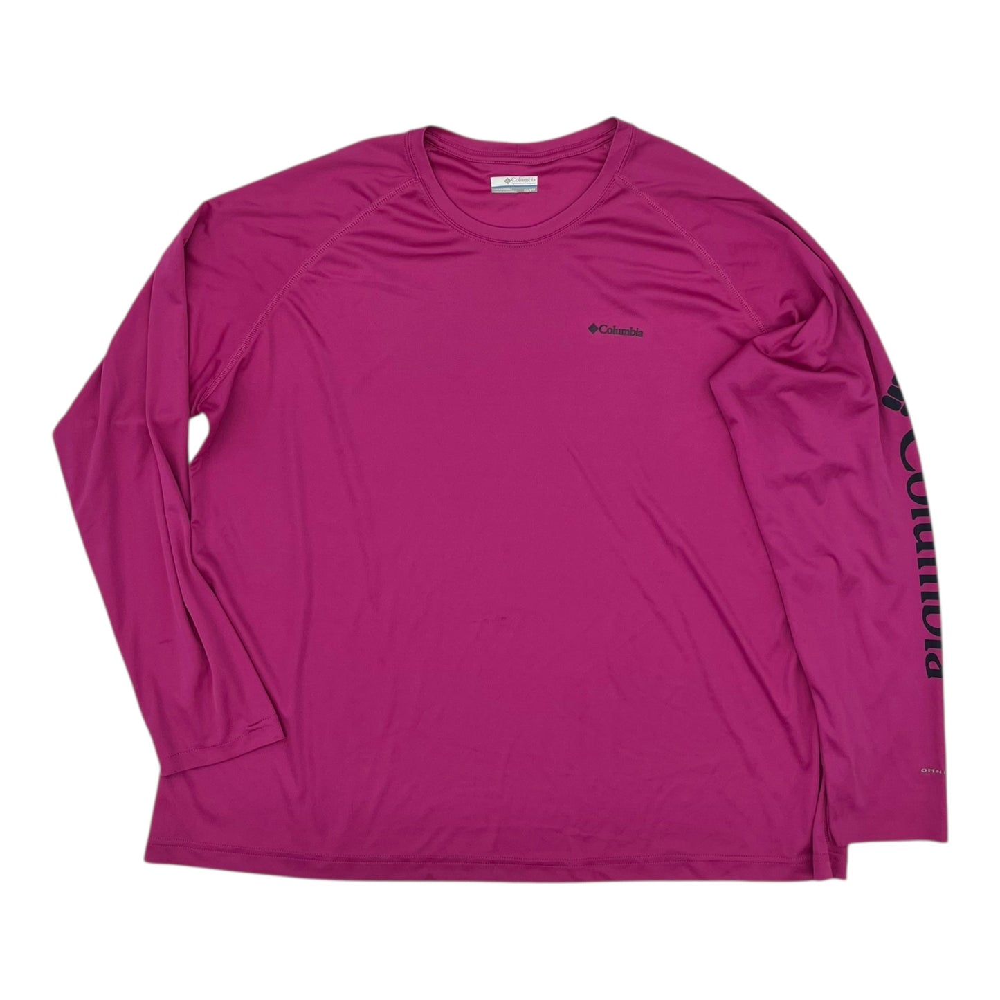 Athletic Top Ls Collar By Columbia In Purple, Size:2X