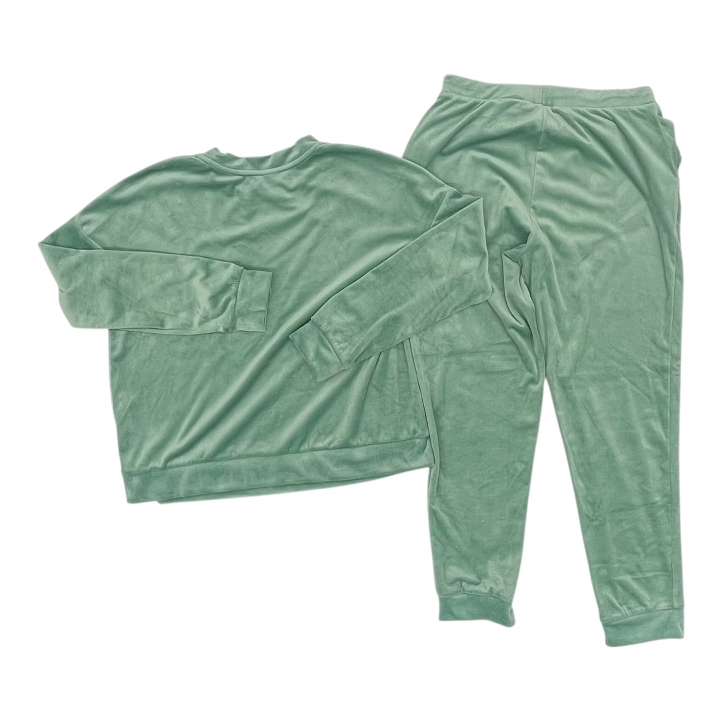 Lounge Set Pants By Auden In Green, Size:M