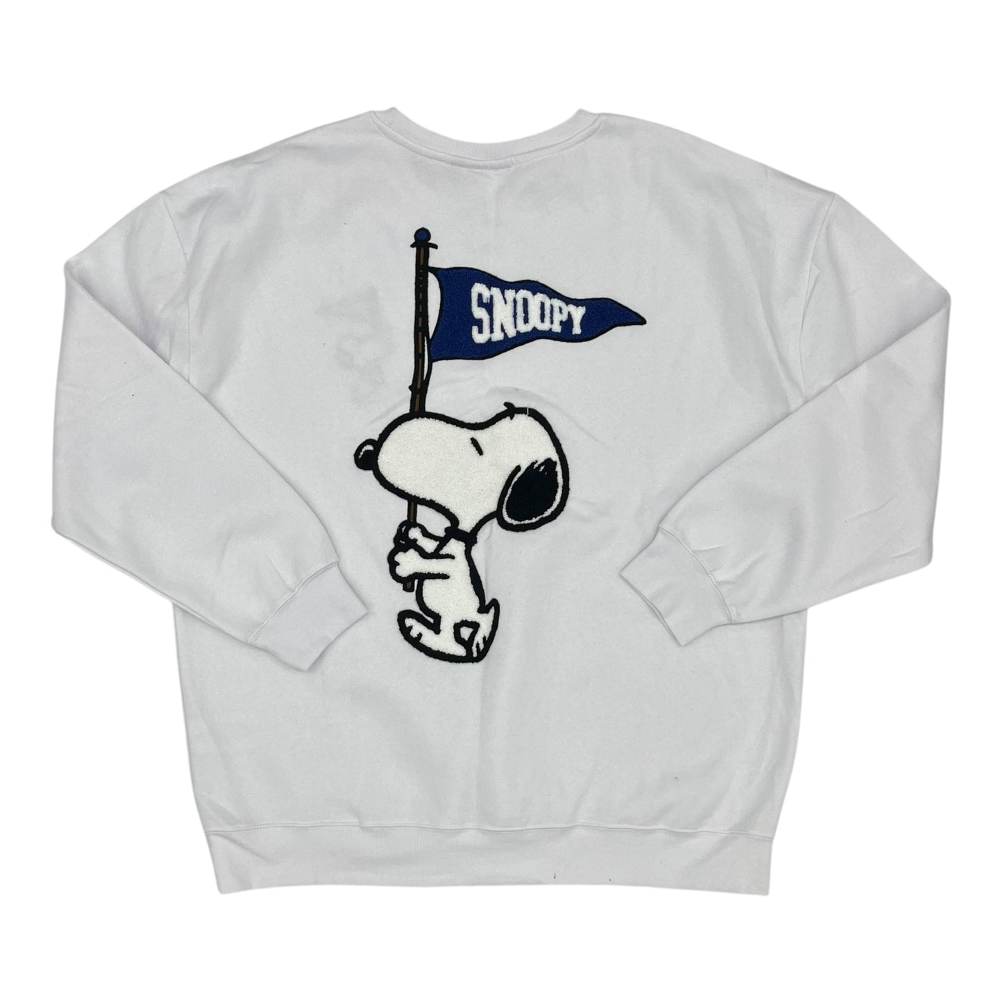 Sweatshirt Crewneck By Clothes Mentor In White, Size:Xl