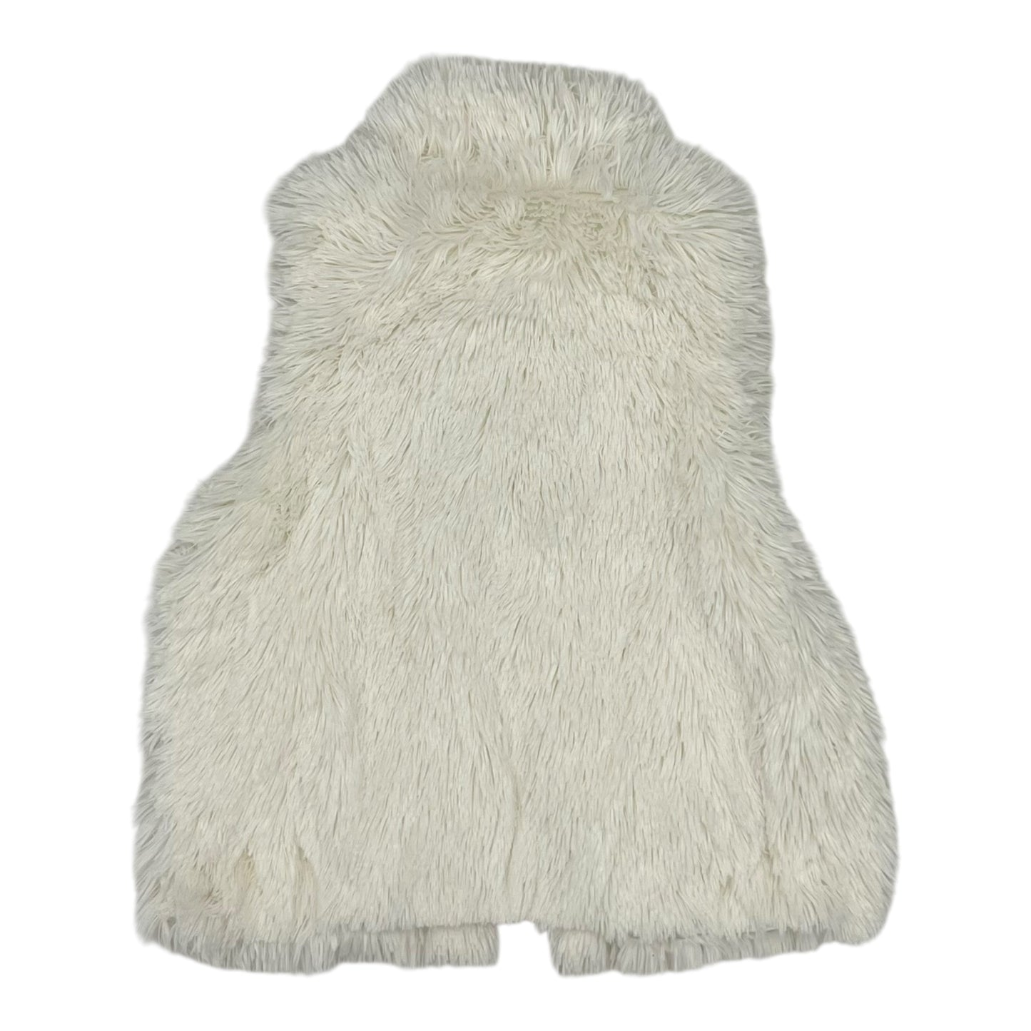 Vest Faux Fur & Sherpa By Croft And Barrow In White, Size:M