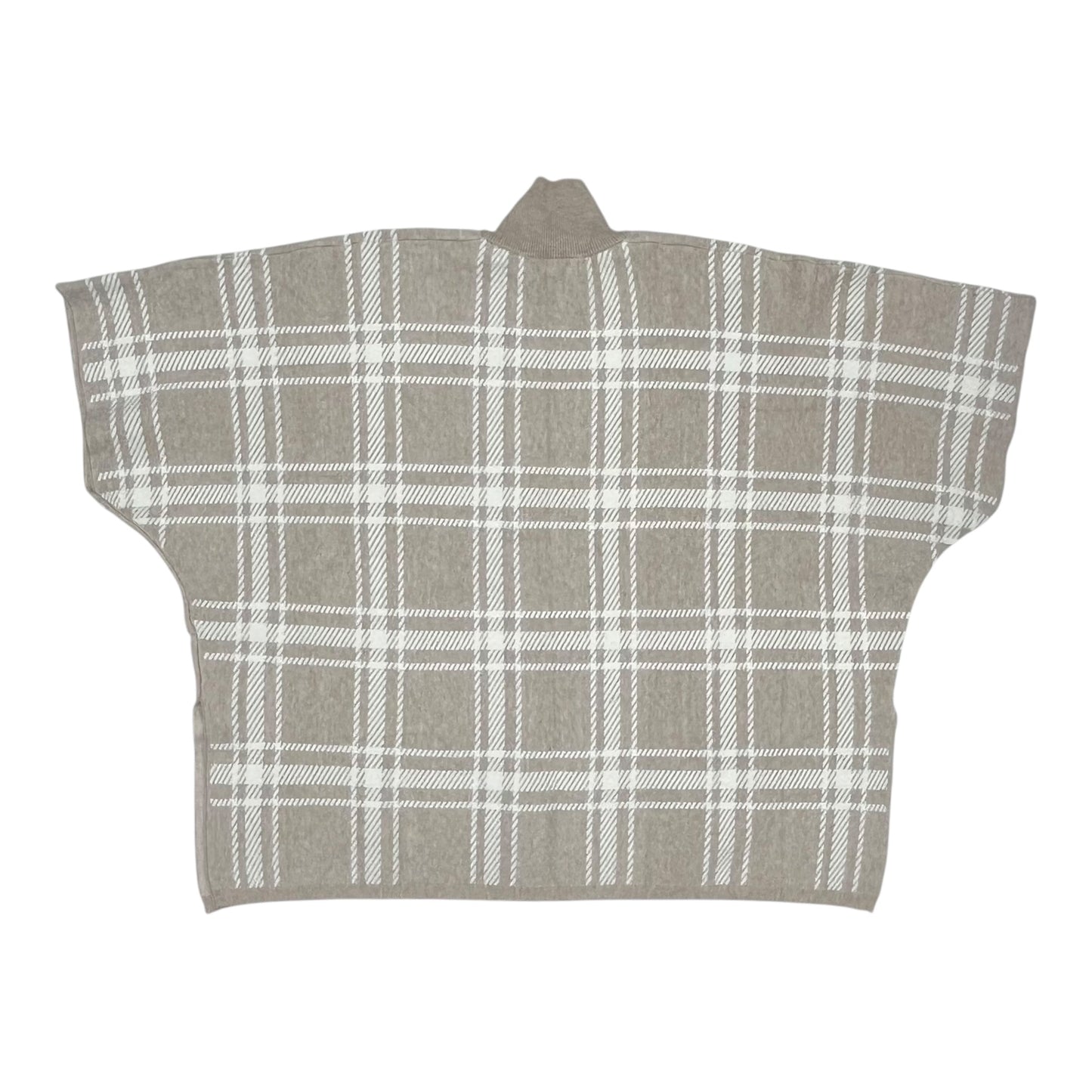 Shawl By Rachel Zoe In Tan & White, Size:Osfm