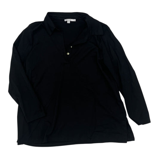 Top Ls By Chicos In Black, Size:Xl