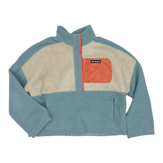 Jacket Fleece By Columbia In Blue & Cream, Size:Xxl