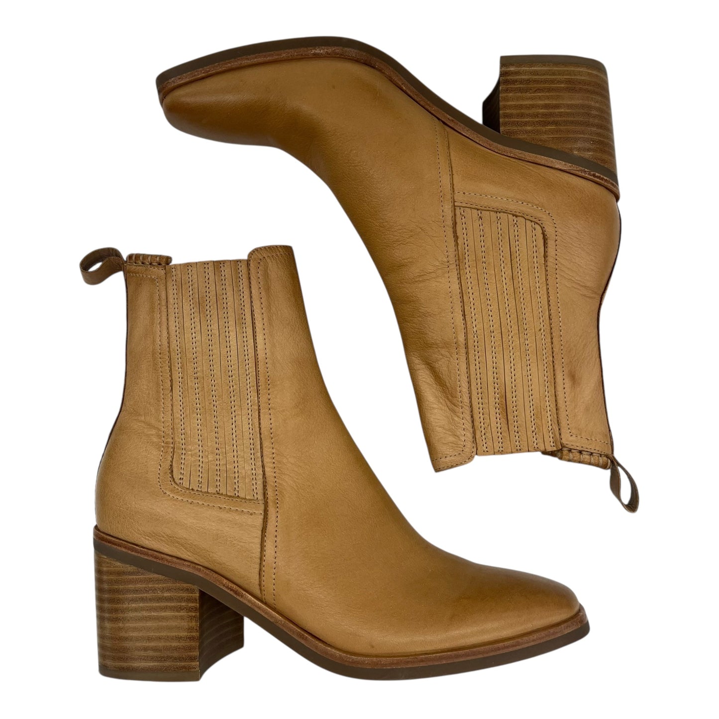 Boots Leather By Cmb In Tan, Size:8.5