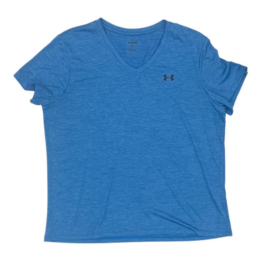 Athletic Top Ss By Under Armour In Blue, Size:Xl